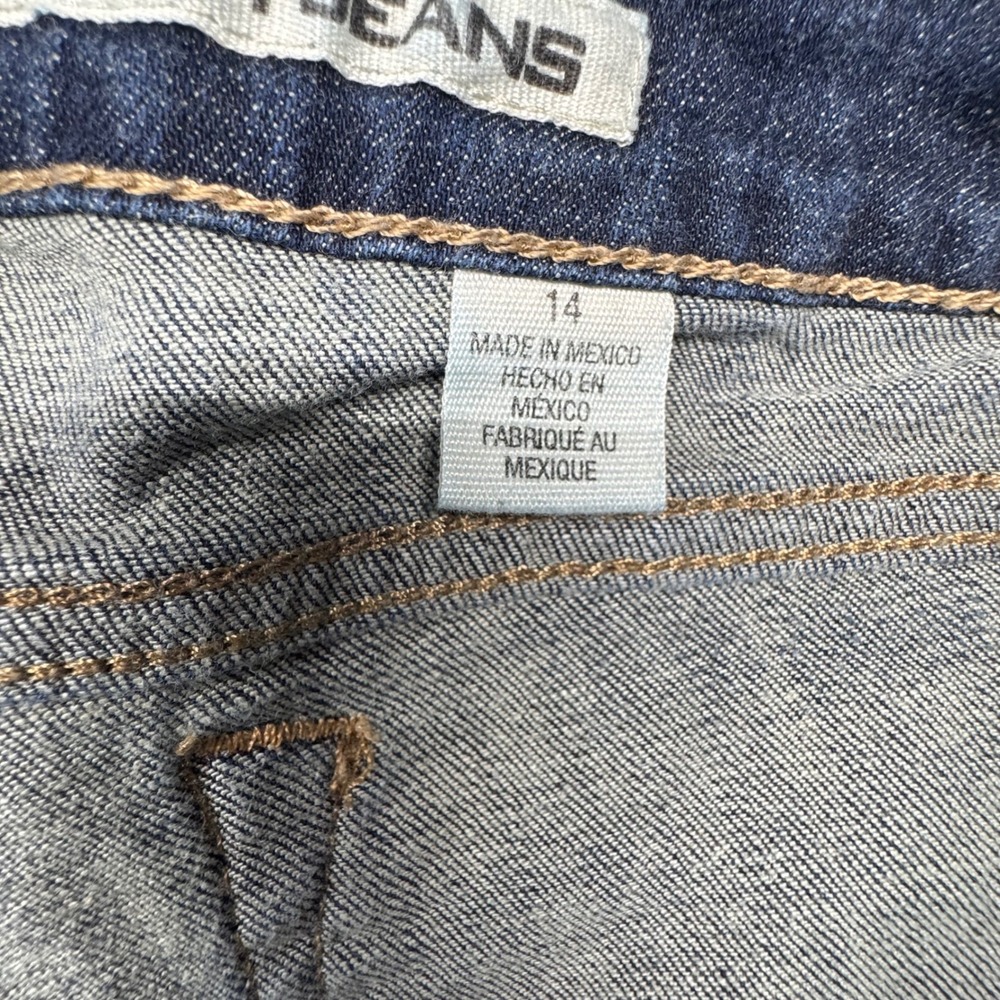 DKNY‎ Jeans Soho Cropped Denim Dark Wash Jeans Comfort Fit Women's Size 14 - Picture 5 of 10